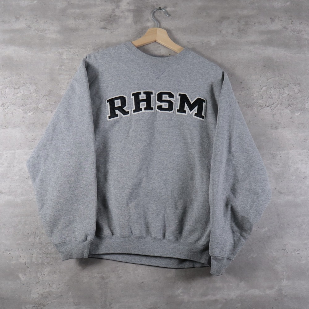 Gear For Sports‎ RHSM Sweatshirt Gray Crewneck Spellout Big Cotton Mens Small